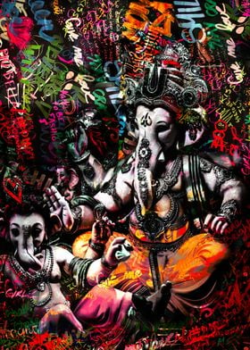 Lord Ganesh Neo Pop Art 2