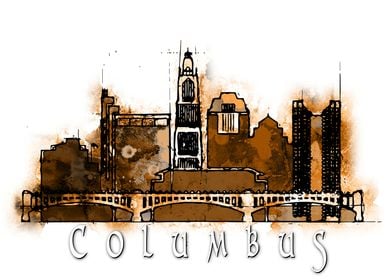 Columbus Ohio Skyline