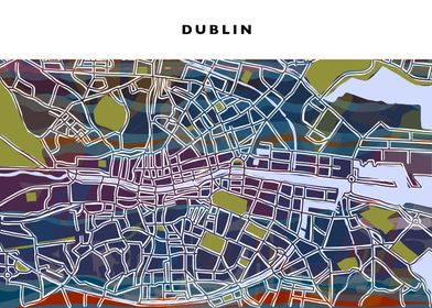 Stylised Map Dublin