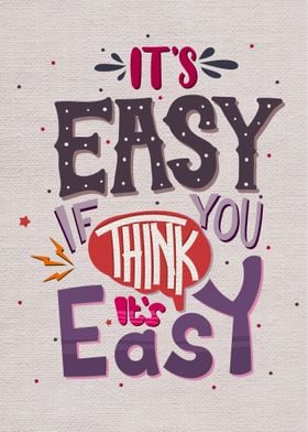 It is easy if you think