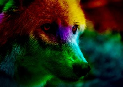 Colored wolf