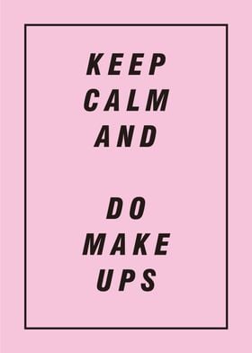 Makeup text poster