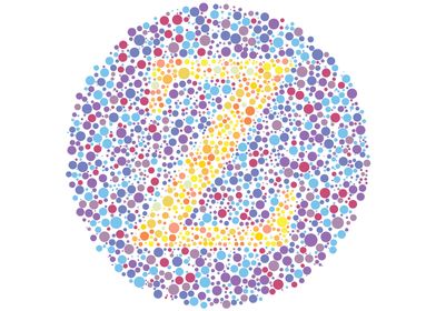 Z Eye Test Letter Circle