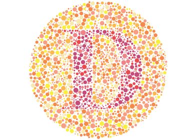 D Eye Test Letter Circle