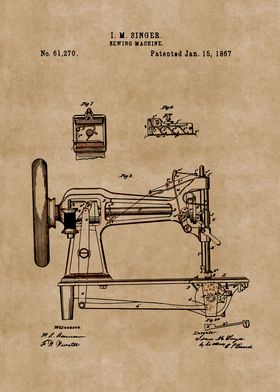 Singer Sewing Machine 1867