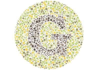 G Eye Test Letter Circle