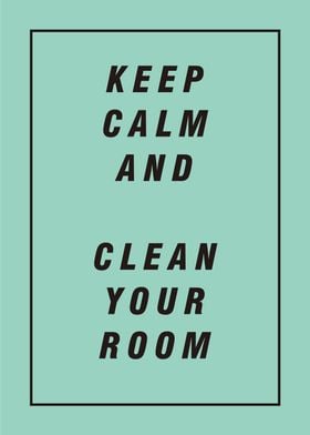 clean room text poster