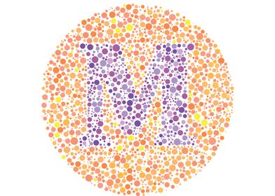 M Eye Test Letter Circle