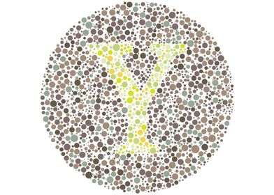 Y Eye Test Letter Circle
