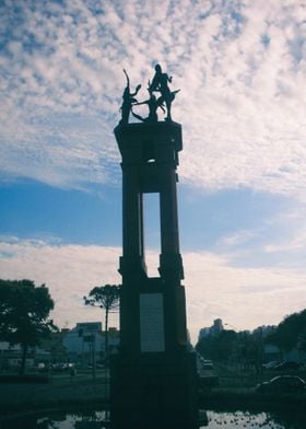 Statue in a fontain