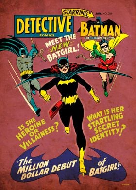 Detective Comics Batgirl by Carmine Infantino and Murphy Anderson and Ira  Schnapp' Poster by DC Comics | Displate