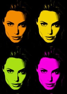 Angelina Jolie pop art