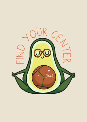  Find Your Center Avocado 