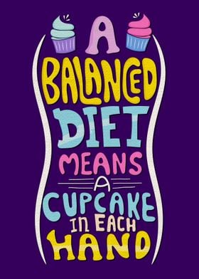 A balanced diet means
