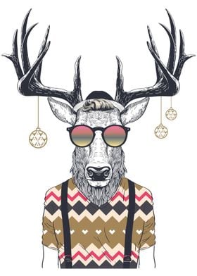 christmas deer 1
