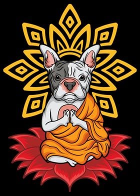 French Bulldog Yoga Buddha