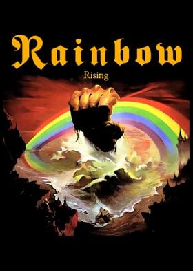 Rainbow Rising Band Poster