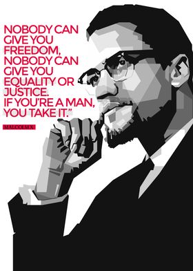 Malcolm X quotes BW