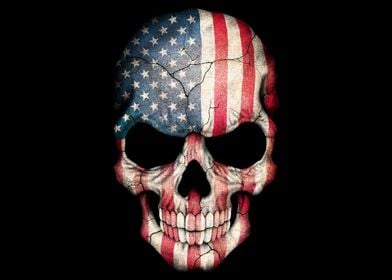 American Flag Skull