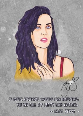 Art print POSTER CANVAS Katy Perry 