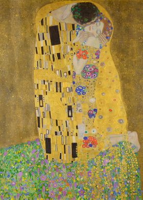 Gustav Klimt The Kiss HQ