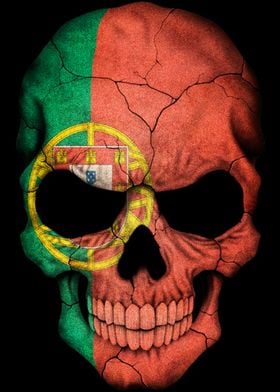 Portuguese Flag Skull