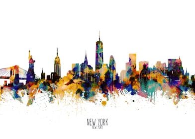 new york watercolor 2