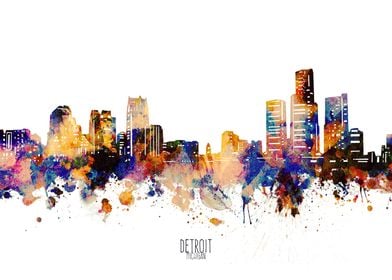 detroit watercolor 2