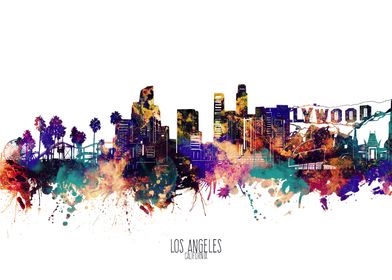 los angeles watercolor 2