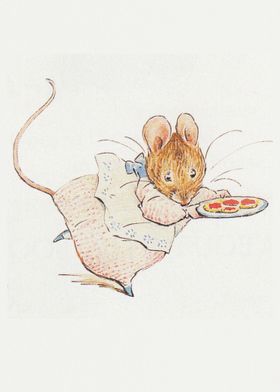 Mouse carrying cookies