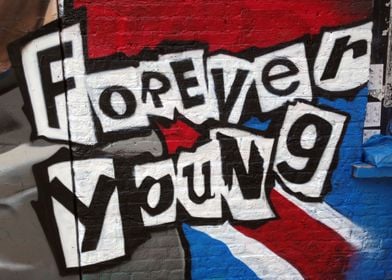 Forever Young Street Art