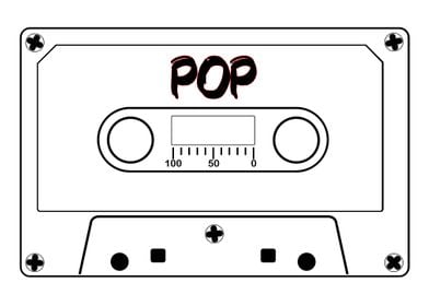 Pop Music Tape Cassette