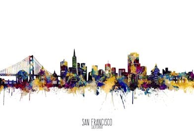 san francisco watercolor 2