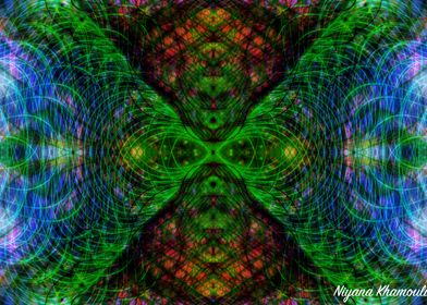 Trippy fractal poster 