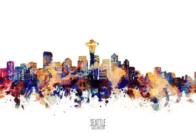 seattle watercolor 2