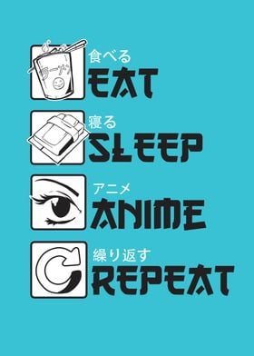 Eat Sleep Anime Reapeat