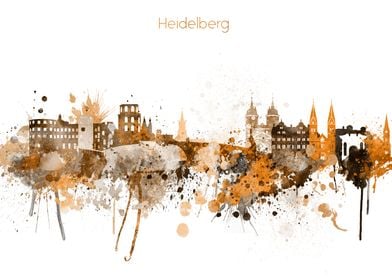 Heidelberg Germany Skyline