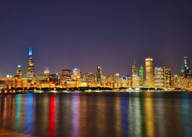 Chicago Skyline Reflection