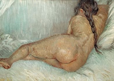 Nude Woman Reclining Seen