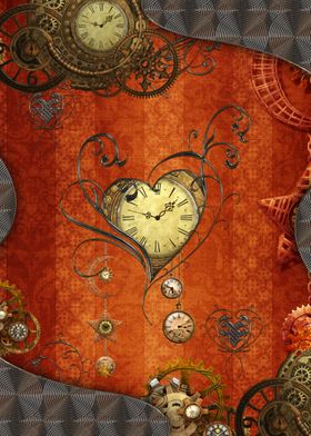 Elegant steampunk heart