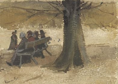 Four People on a Bench 18