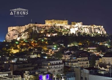 The Acropolis at night