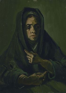 Peasant Woman with Dark Ho