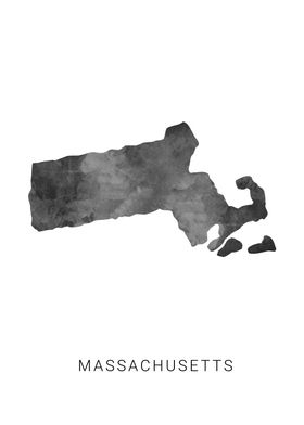 Massachusetts state map 