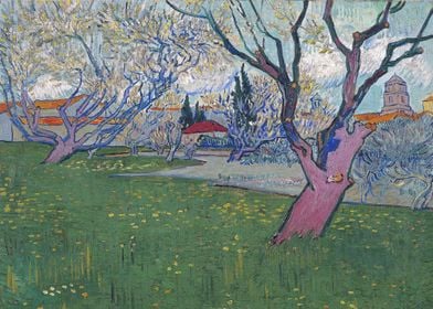 View of Arles with Trees i