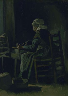 Woman Winding Yarn 1885 0