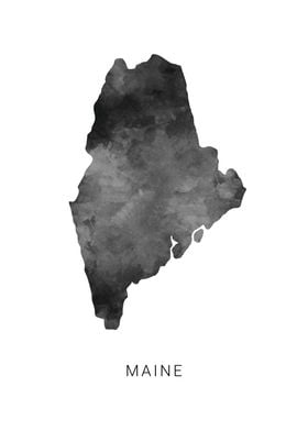 Maine state map 