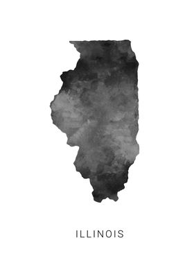 Illinois state map 