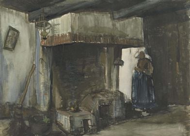 Woman by a Hearth 1885 03