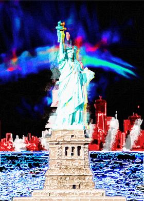 Glitch Liberty Statue